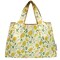 Wrapables Large Foldable Tote Nylon Reusable Grocery Bags, Lemons